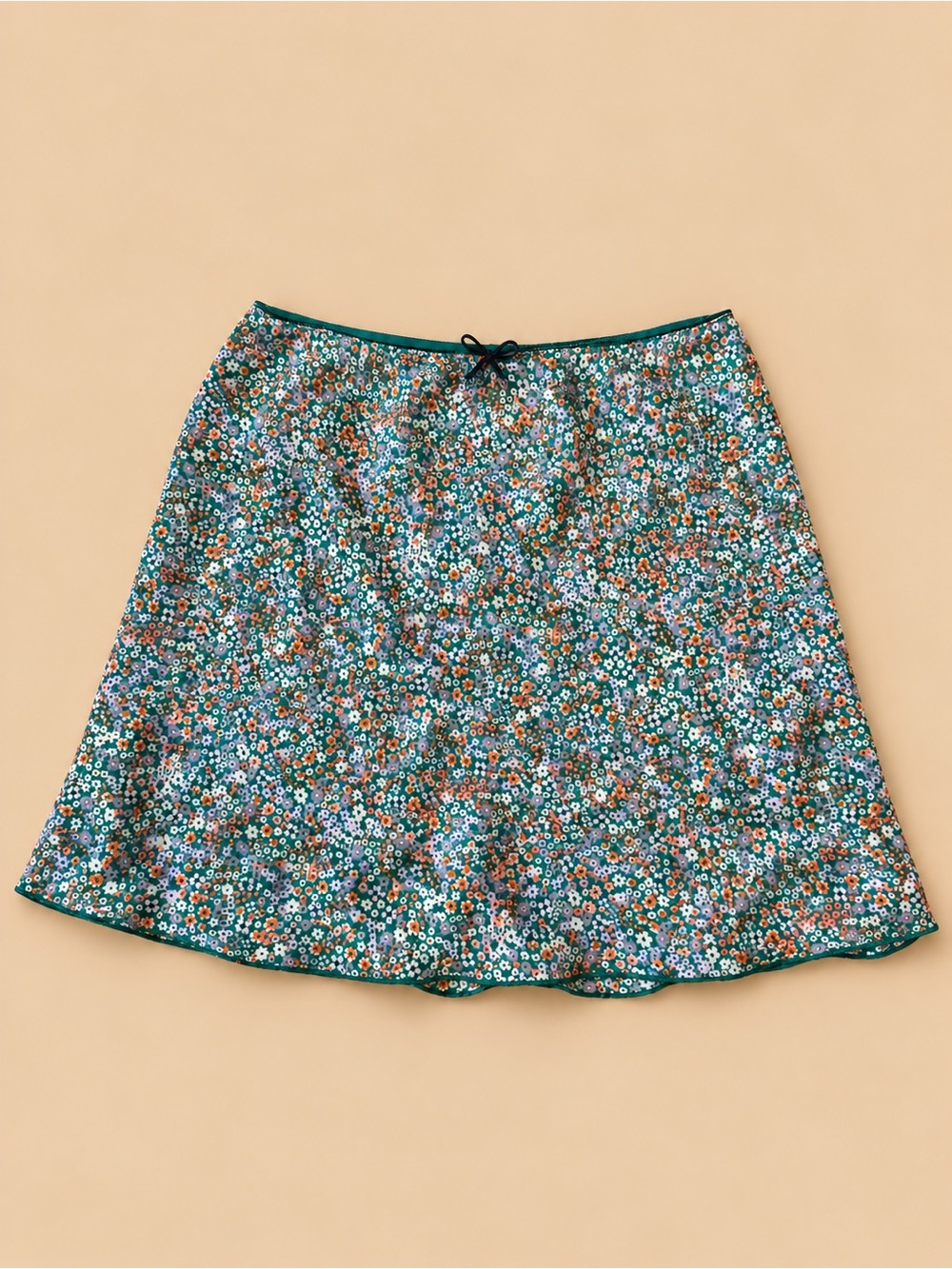 BP Nordstrom Green Ditsy Floral A Line Mini Skirt Size S